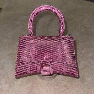 Balenciaga Pink Swarovsky Mini Bag Limited edition